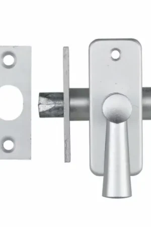 Betaalbaar AXA insteekgrendel met sluitplaat aluminium F1 look 25 mm