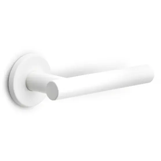 Laatste Kans Deurklink BASICS LBVII-19 op ronde rozet mat wit
