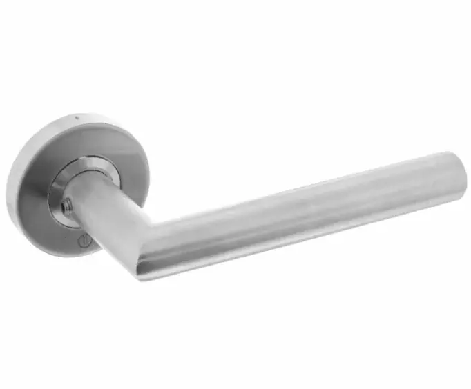 Intersteel deurklink recht Jura ø19mm op rozet met ring met veer rvs Gereduceerde Prijs