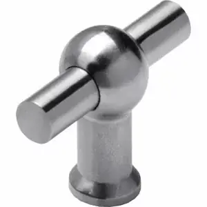 Intersteel knop T-vorm 18mm recht rvs Intersteel Finale Uitverkoop