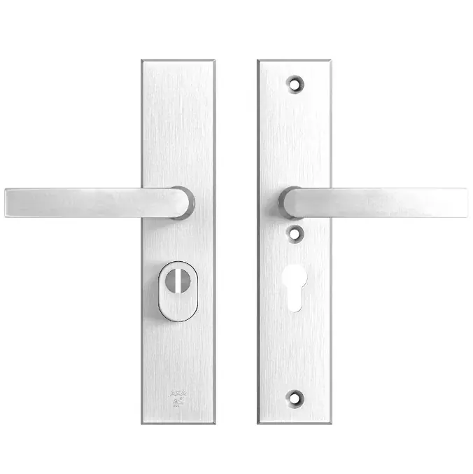 AXA Edge Plus veiligheidsbeslag PC55 met kerntrekbeveiliging kruk/kruk SKG3 aluminium F1 Speciale Aanbieding