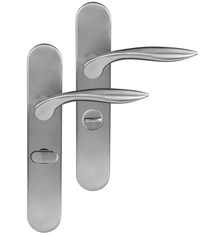 Must-Have Differnz deurklink Groningen op ovaal schild WC63/8 mat chroom