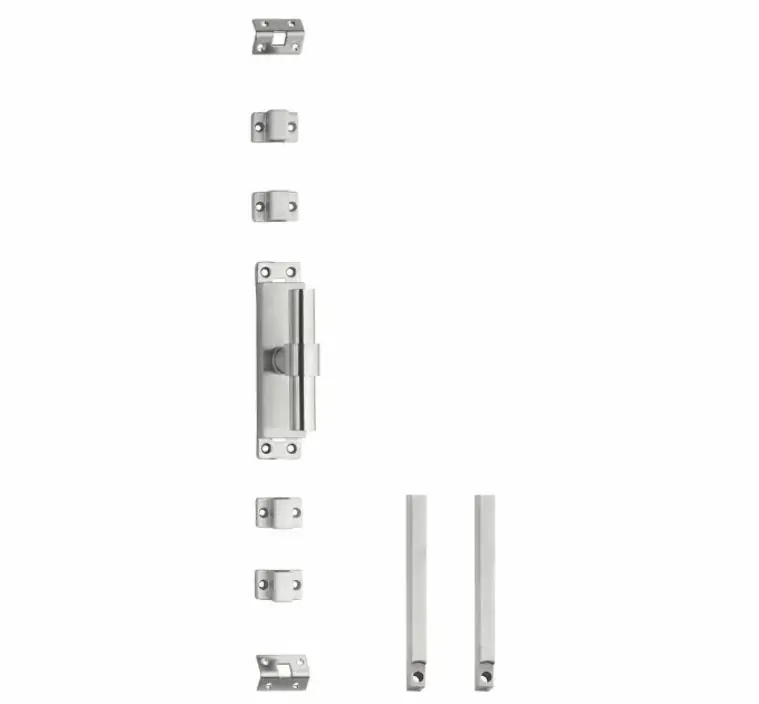 Dagaanbieding Intersteel set kruk-espagnolet rechts T-recht inclusief stangenset 2x 1245mm rvs geborsteld