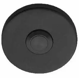 Hete Deal Beldrukker BASICS LB50 rond PVD gunmetal