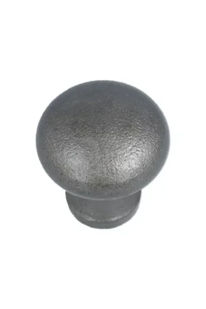 Direct Verzonden Knop rond IJzer Grijs 27 mm