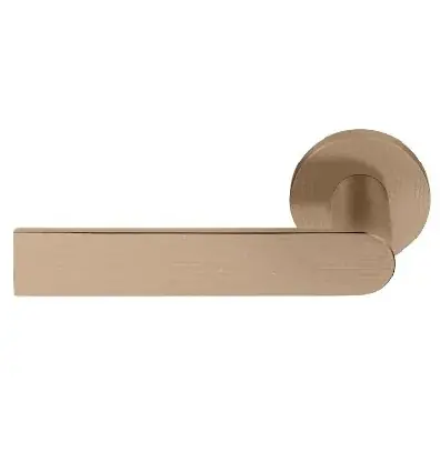Enkele deurklink links PIET BOON ARC PBA101-G PVD licht brons Populair