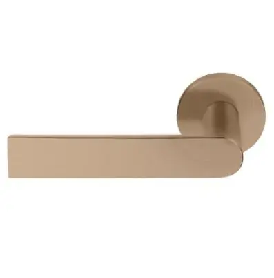 Enkele deurklink links PIET BOON ARC PBA100-G PVD licht brons Alleen Vandaag