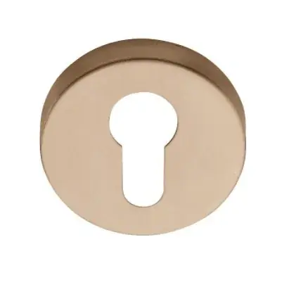 Cilinderplaatje BASICS LBY50D 10 mm PVD licht brons Op = Op