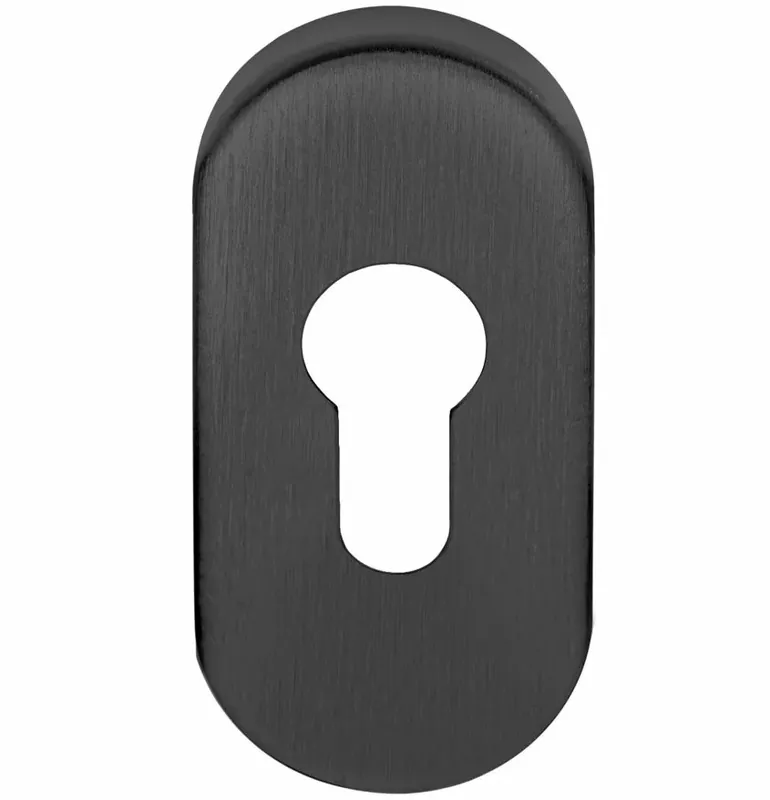 Cilinderplaatje ovaal BASICS LBY32 PVD gunmetal Exclusieve Aanbieding