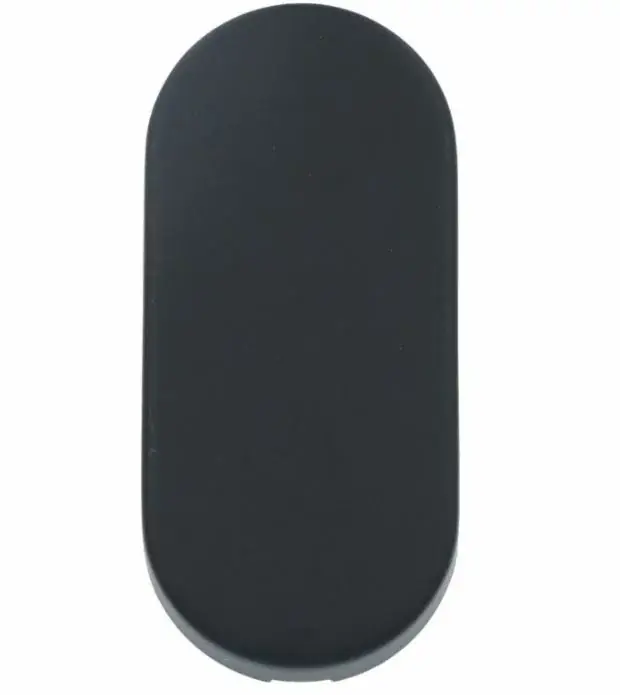 Blind plaatje ovaal BASICS LBB32 PVD gunmetal Korting