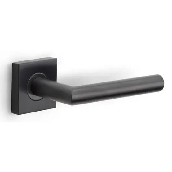 Deurklink BASICS LBII-19BSQR53 op geveerd rozet PVD gunmetal Koopje