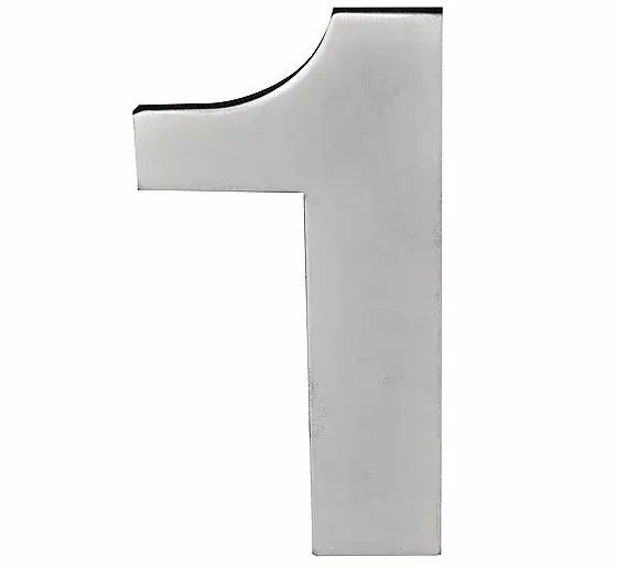 BASICS Huisnummer LBHN100-1 PVD mat rvs Must-Have