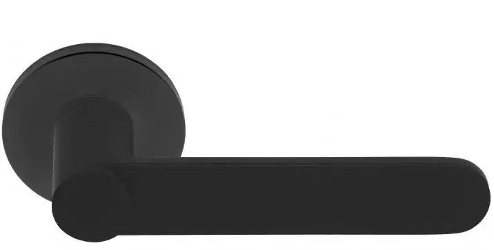 Flitsaanbieding Deurklink TENSE BB103-G Op rozet mat zwart