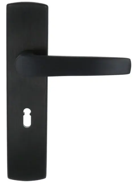 AXA Curve klik schild SL56 met deurklink Curve aluminium zwart Express Levering