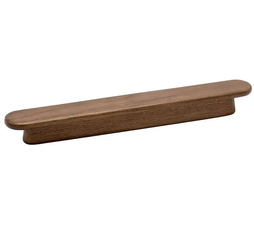Premium Greep Sandved Walnoot gelakt 160 mm