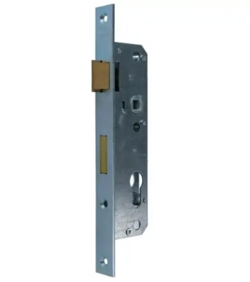 Nemef smaldeurslot PC72 DIN links 8691/14-35 mm rechthoekige verzinkte voorplaat Superprijs