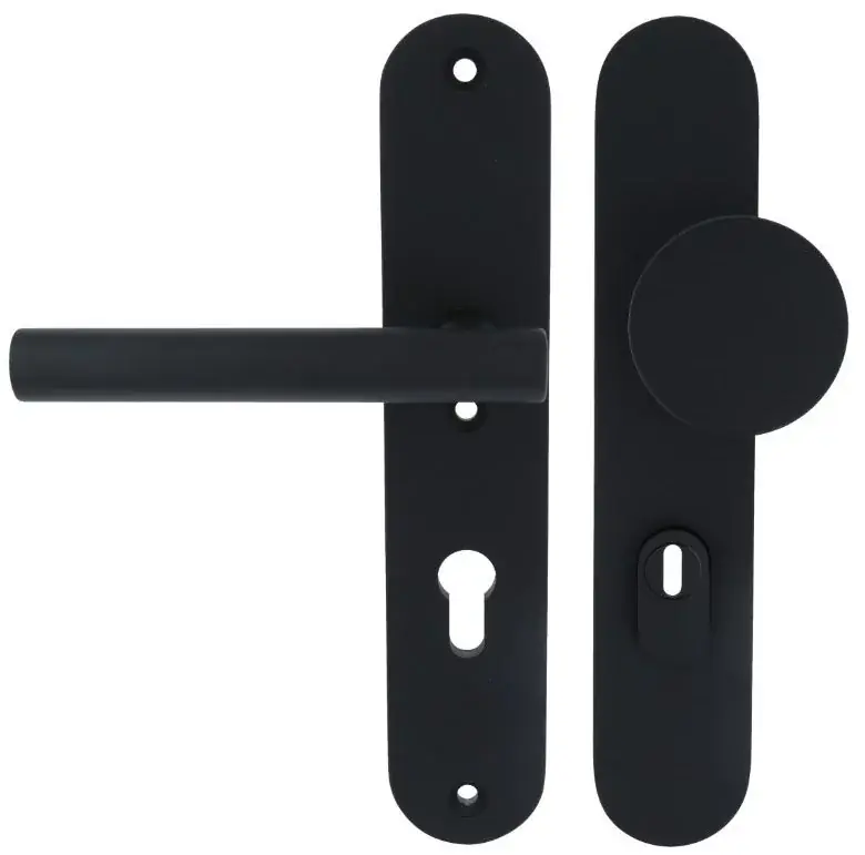 Veiligheidsbeslag PC72 met kerntrek beveiliging BASICS LB60-50KT/LBVII-19 knop/kruk SKG3 zwart Laatste Versie