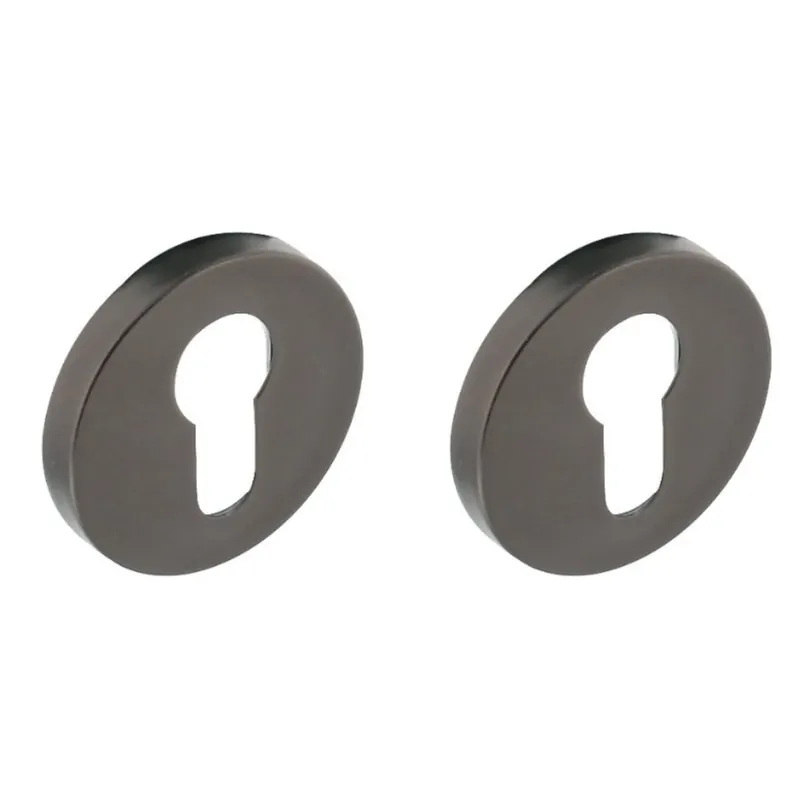 Intersteel PC-plaatjes verdekt met nokken ø53x8mm rvs antraciet grijs Premium