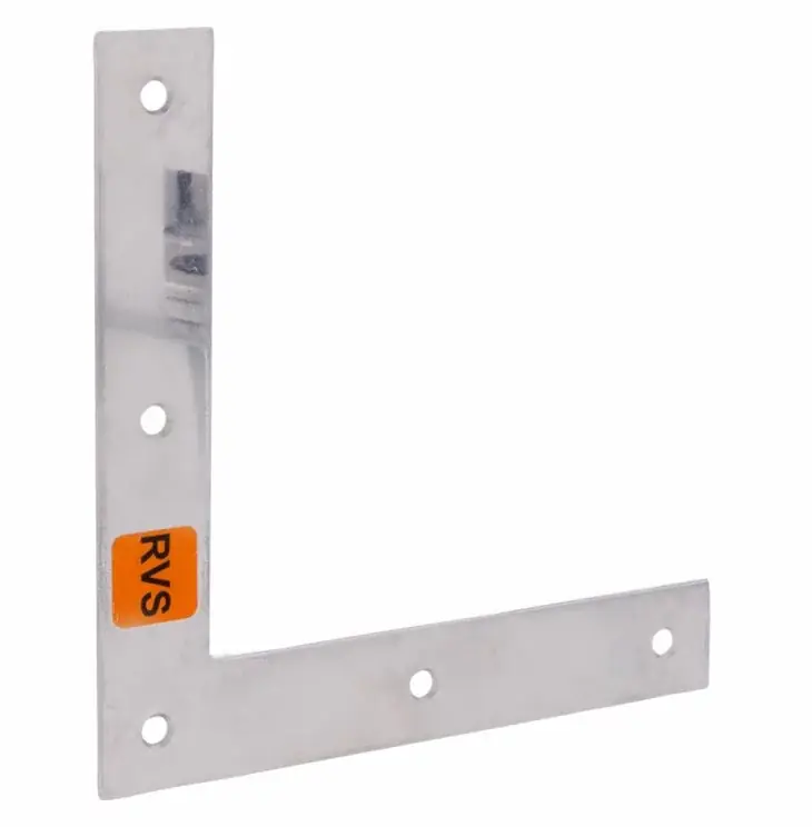 Starx raamhoek zwaar met verzonken schroefgaten rvs 120 mm 1 stuk Korting