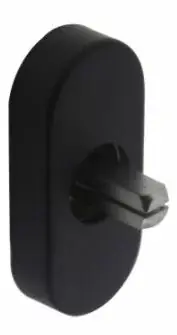 Gereduceerde Prijs Intersteel raamkruk basisplaat hals Ø16mm rvs/mat zwart