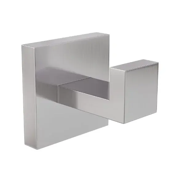 Populair Badkamerhaak 55×55 mm rvs geborsteld
