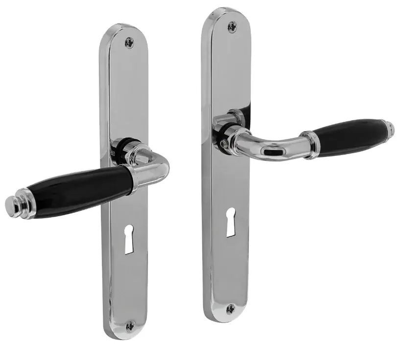 Intersteel deurklink Courgette met ovaal schild 238x39x9mm SL56 chroom Populair