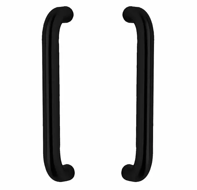 Direct Beschikbaar Intersteel set deurgrepen U-vorm 325x70x25mm HoH 300mm rvs mat zwart