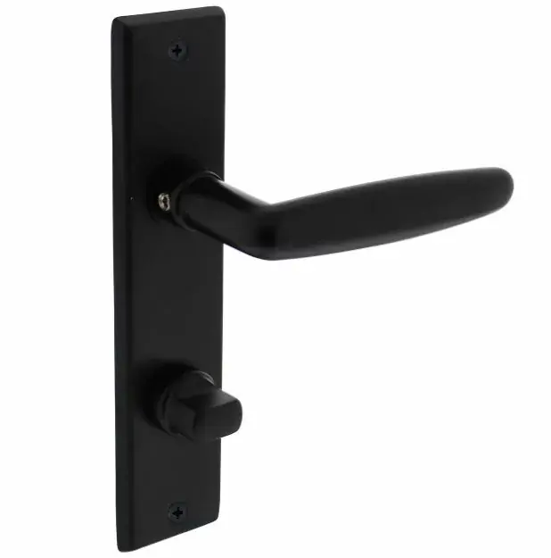Intersteel deurklink Sophie met schild 181x41x7mm WC63/8 mat zwart Weekendaanbieding