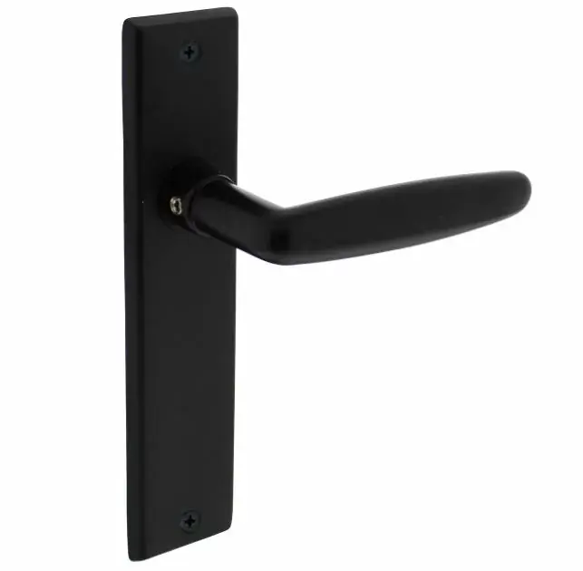 Intersteel deurklink Sophie met schild 181x41x7mm blind mat zwart Must-Have