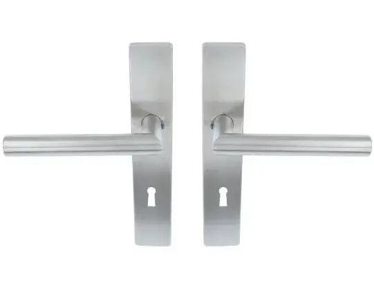 ODShop deurklink Modern haaks op recht schild SL72 rvs Hoge Kwaliteit