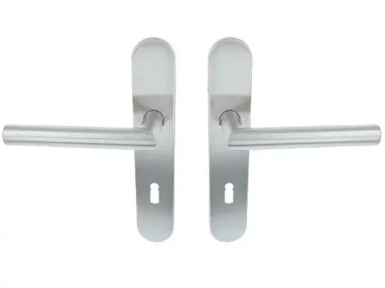 Gratis Retour ODShop deurklink Modern haaks op ovaal schild SL72 rvs