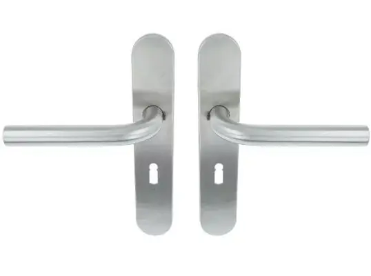 Nu Kopen ODShop deurklink Modern rond op ovaal schild SL56 rvs