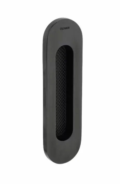 Olivari schuifdeurkom Vico 128×37 mm antraciet mat titaan PVD Shop Nu