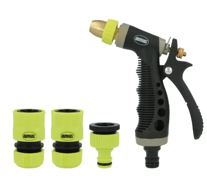 AMIG Tuin bewateringsset met spuitpistool met messing kop Mod. R35 Flitsaanbieding