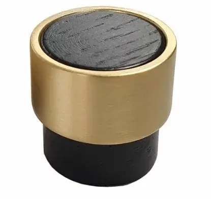 Meubelknop Lillehammer Ø26mm essen/messing Weekendaanbieding