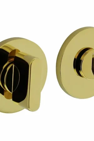 Uitverkoop Olivari rozet toilet-/badkamersluiting rond messing titaan PVD