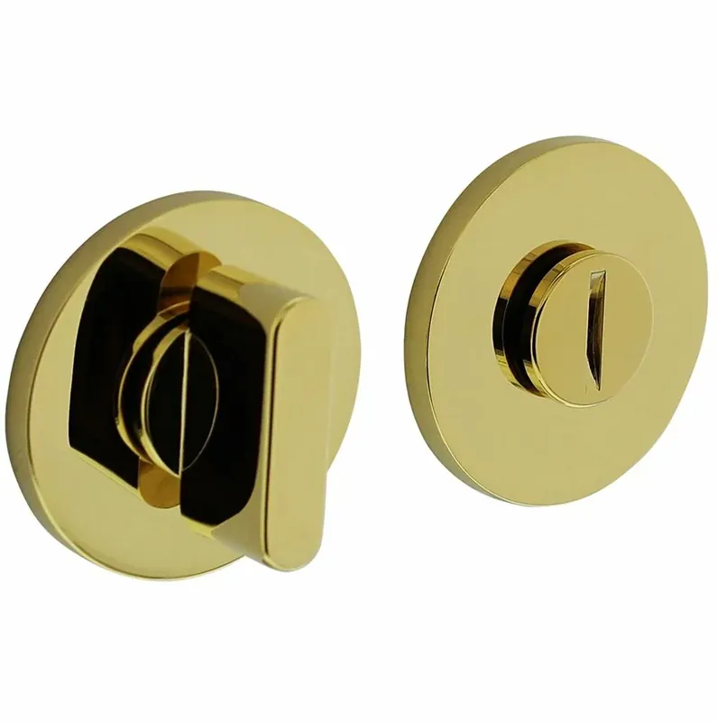Uitverkoop Olivari rozet toilet-/badkamersluiting rond messing titaan PVD