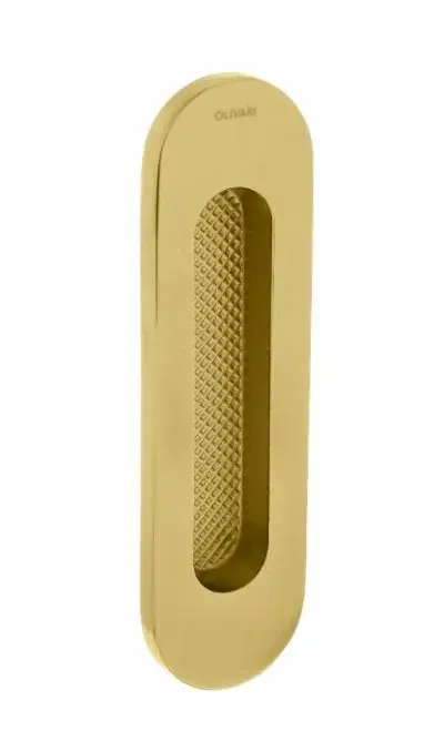 Exclusieve Aanbieding Olivari schuifdeurkom Vico 128×37 mm messing mat titaan PVD