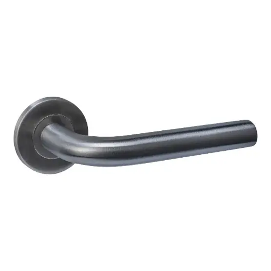 Nu Kopen Intersteel deurklink Q 02 op rozet verdekt ø52x6mm PVD antraciet