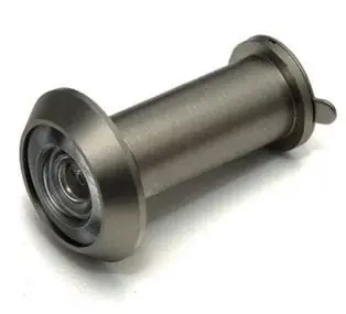 DX Deurspion 160° massief messing rvs finish Beperkte Voorraad