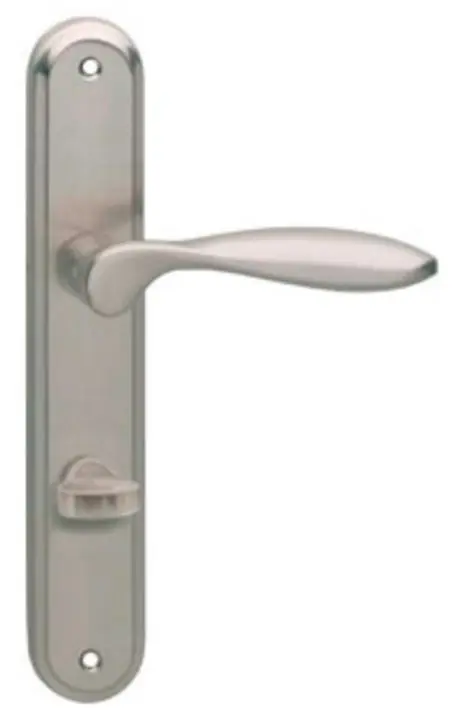 Intersteel deurklink George op langschild WC63/8 nikkel mat Betrouwbaar