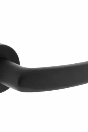 Alleen Vandaag Intersteel deurklink Denham op rozet ø50×7 mm + 7mm nokken zwart