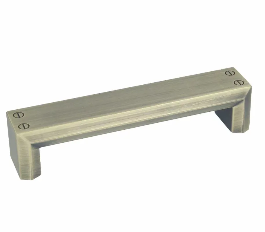 Greep recht 141 x 30 x 128 mm brons antiek Actieprijs