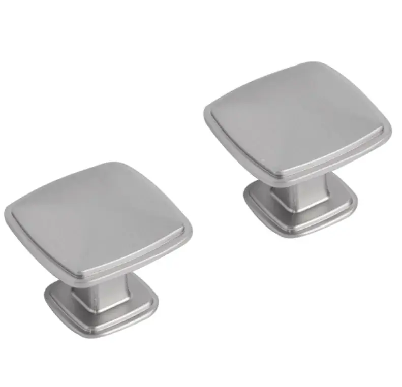Differnz meubelknop vierkant 25 mm mat chroom 2 stuks Beperkt Aanbod