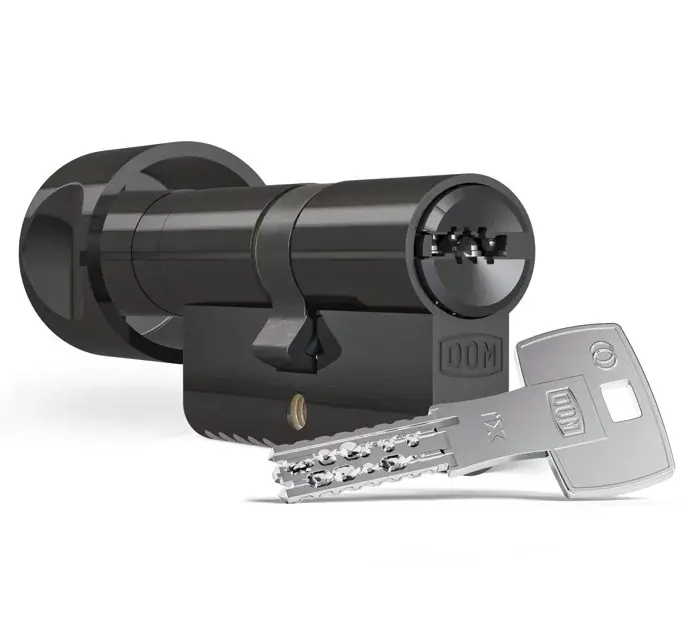 DOM ix TwinStar knopcilinder K30/35 SKG3 zwart Finale Uitverkoop