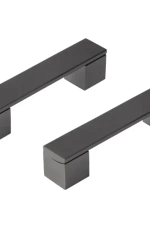 Uitverkoop Differnz meubelgreep Tilburg 96 mm gunmetal 2 stuks