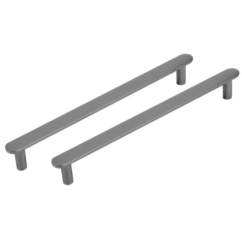 Differnz meubelgreep Eindhoven plat 160 mm gunmetal 2 stuks Speciale Aanbieding