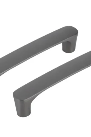 Gecertificeerd Differnz meubelgreep Eindhoven 128 mm gunmetal 2 stuks