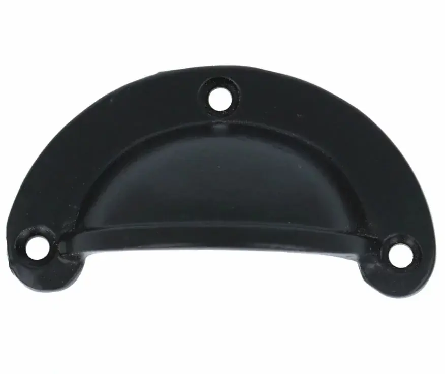 Alleen Vandaag Komgreep massief ijzer zwart 70 x 35 mm
