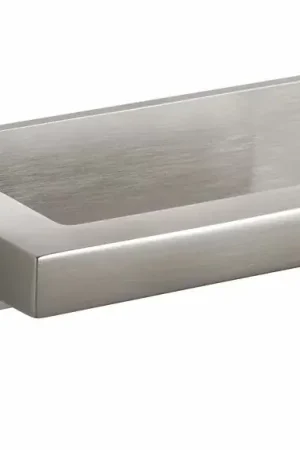 Weekendaanbieding Olivari deurklink ABC op horizontaal schild rvs mat titaan PVD
